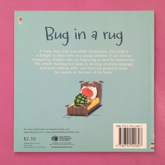 Usborne Mini Phonics Readers Bug In A Rug And Bee Makes Tea - Picture 3 of 5